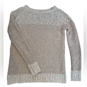 FATE Chunky Textured Knit Neutral Sweater Size Small